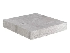 Prateleira* Prateleiras de parede 2 pcs 23x23,5x3,8cm MDF -cimento PT124540 Cinzento