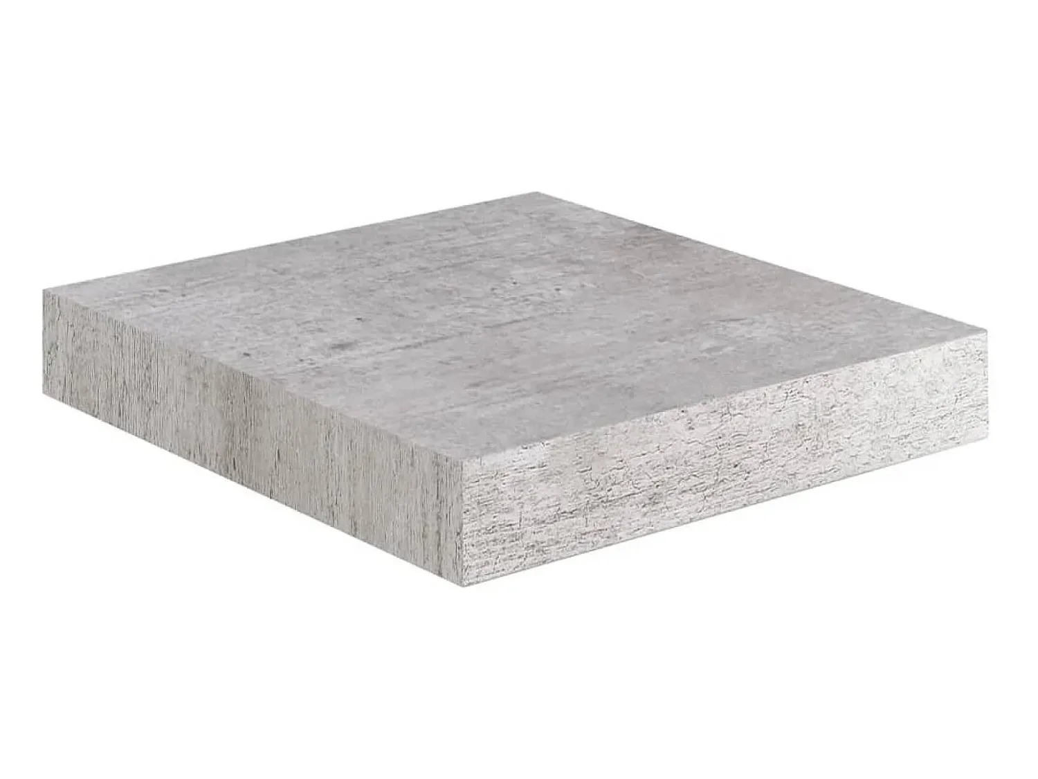 Prateleira* Prateleiras de parede 2 pcs 23x23,5x3,8cm MDF -cimento PT124540 Cinzento