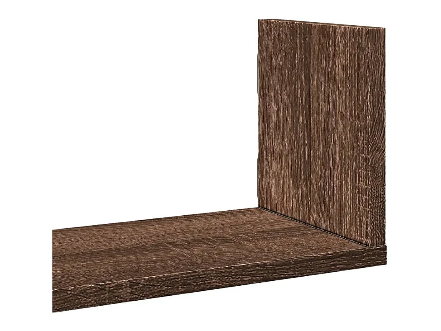 Discount vidaxl Prateleiras de parede 3 pcs derivados madeira carvalho Castanho