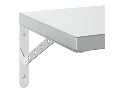 Best vidaxl Prateleiras de parede 2 pcs 75x30 cm aço inoxidável Prateado