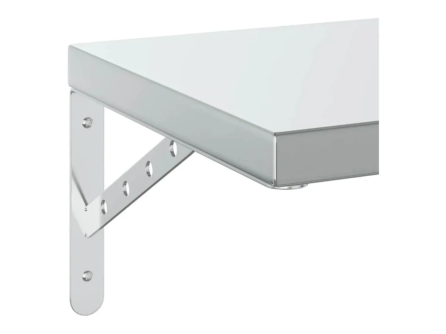 Best vidaxl Prateleiras de parede 2 pcs 75x30 cm aço inoxidável Prateado