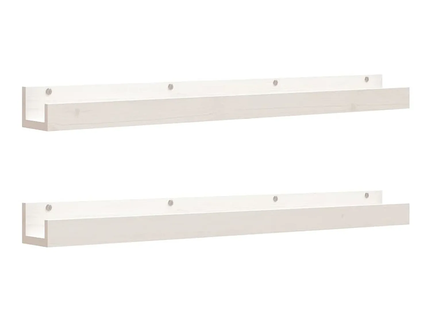 Prateleiras de parede 2 pcs 110x12x9 cm pinho maciço PT990482^ Prateleira
