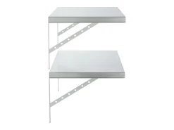 Prateleira*vidaxl Prateleiras de parede 2 pcs 75x40 cm aço inoxidável Prateado