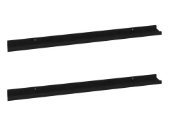Prateleira* Prateleiras de parede 2 pcs 100x9x3 cm PT668118 Preto