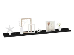 Prateleira* Prateleiras de parede 2 pcs 100x9x3 cm PT668118 Preto