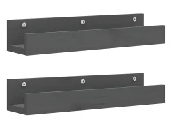 Prateleiras de parede 2 pcs 50x12x9 cm pinho maciço PT182968^ Prateleira