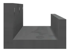 Prateleiras de parede 2 pcs 50x12x9 cm pinho maciço PT182968^ Prateleira