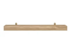 Prateleiras de parede 2 pcs 110x15x4 cm madeira de teca maciça PT121371^ Prateleira