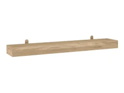 Prateleiras de parede 2 pcs 110x15x4 cm madeira de teca maciça PT121371^ Prateleira