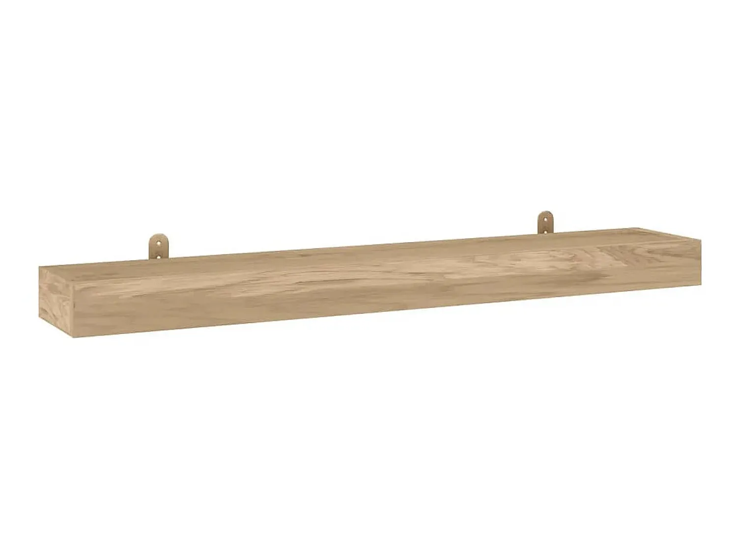 Prateleiras de parede 2 pcs 110x15x4 cm madeira de teca maciça PT121371^ Prateleira