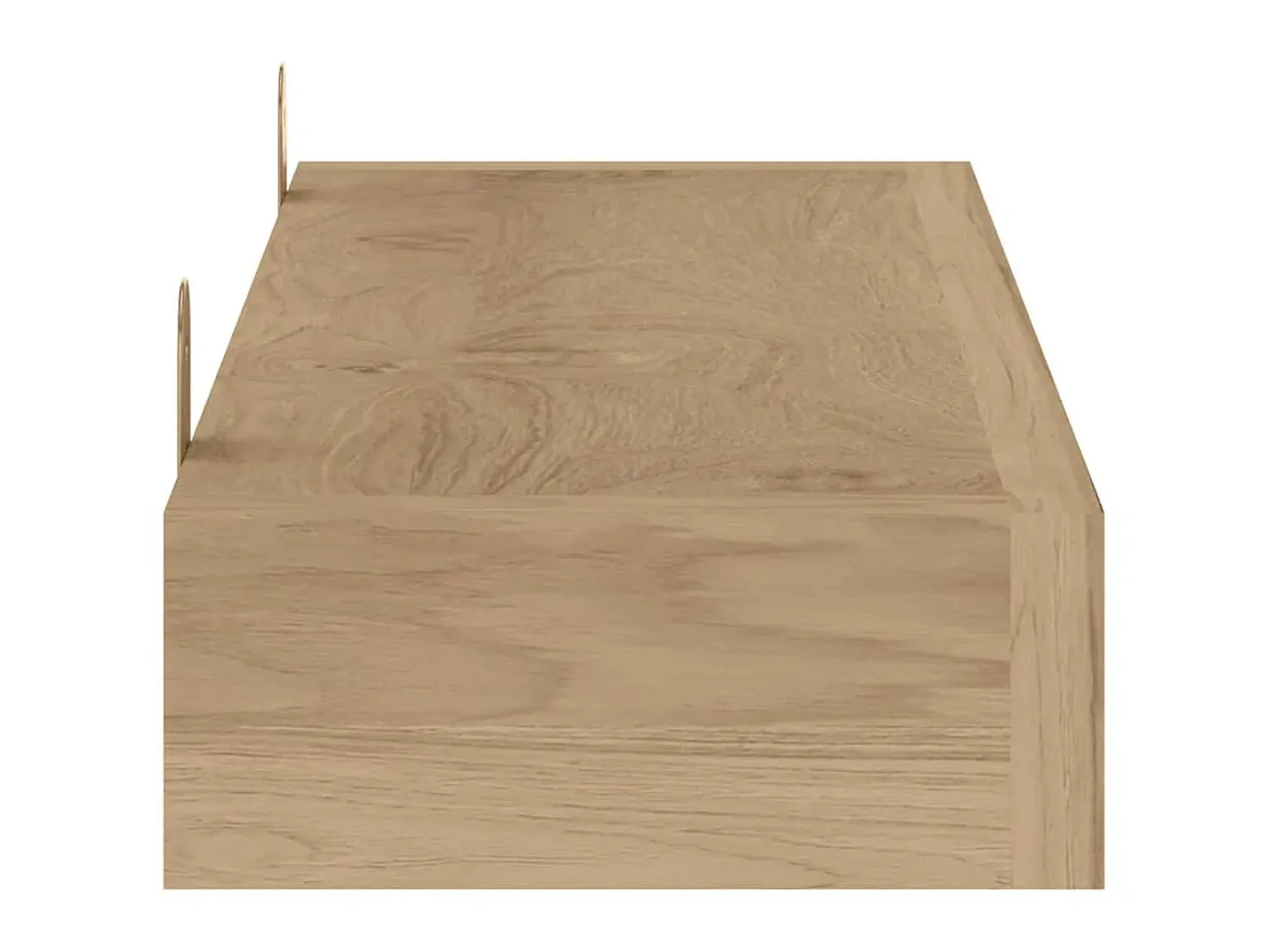 Prateleiras de parede 2 pcs 110x15x4 cm madeira de teca maciça PT121371^ Prateleira
