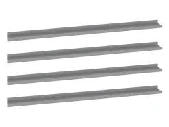 Prateleira| Prateleiras de parede 4 pcs 115x9x3 cm PT616568 Cinzento
