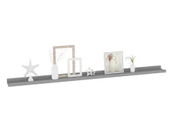 Prateleira| Prateleiras de parede 4 pcs 115x9x3 cm PT616568 Cinzento