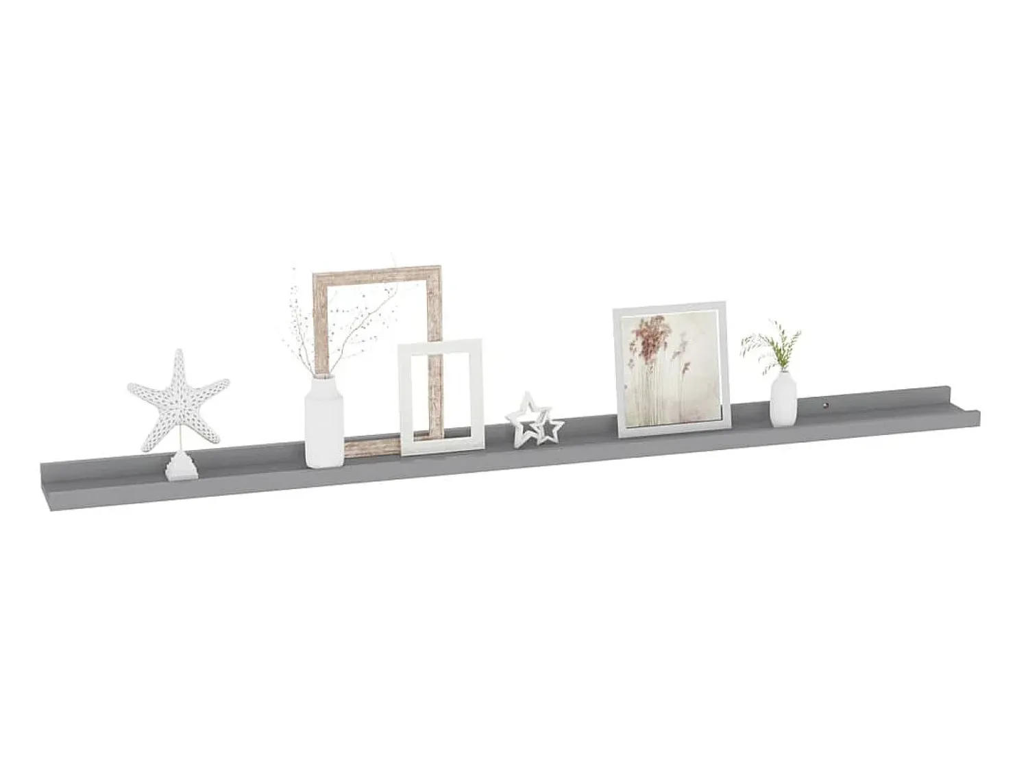 Prateleira| Prateleiras de parede 4 pcs 115x9x3 cm PT616568 Cinzento