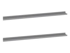 Prateleira*vidaxl Prateleiras de parede 2 pcs 115x9x3 cm Cinzento