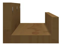 vidaxl Prateleiras de parede 2 pcs 50x12x9cm pinho maciço -mel^ Prateleira