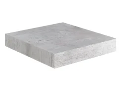 Prateleira* Prateleiras de parede 4 pcs 23x23,5x3,8cm MDF -cimento PT597547 Cinzento