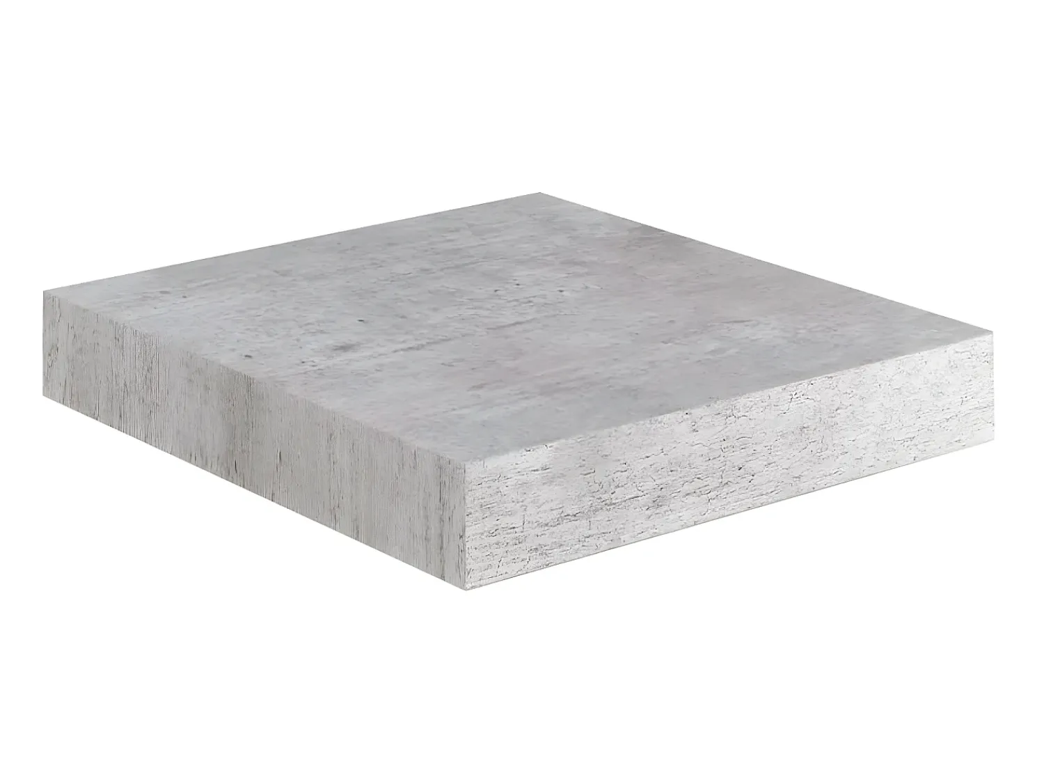 Prateleira* Prateleiras de parede 4 pcs 23x23,5x3,8cm MDF -cimento PT597547 Cinzento