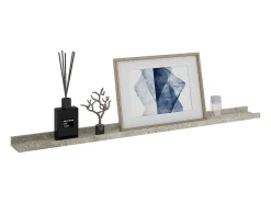 Prateleiras de parede 2 pcs 100x9x3 cm cimento PT710661^ Prateleira