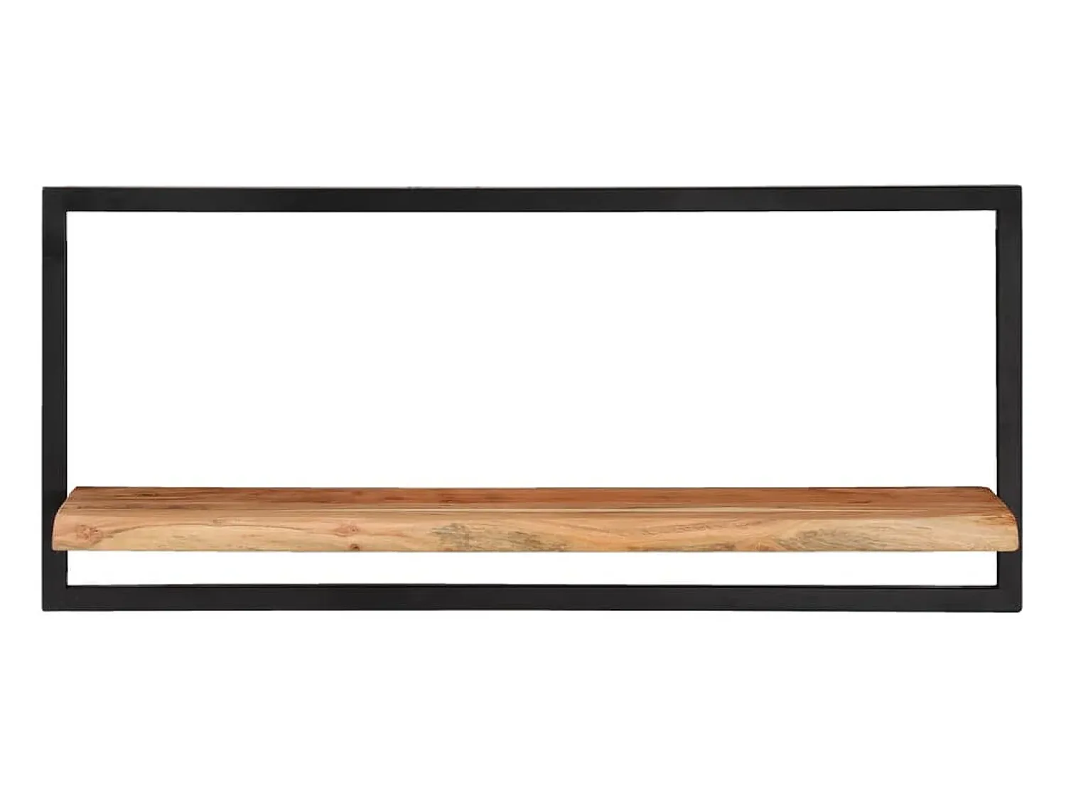Prateleira|vidaxl Prateleiras de parede 2 pcs 80x25x35 cm acácia maciça e aço Castanho