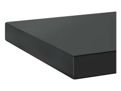 Clearance vidaxl Prateleiras de parede 2 pcs 75x23,5x3cm aço inoxidável prateado Preto