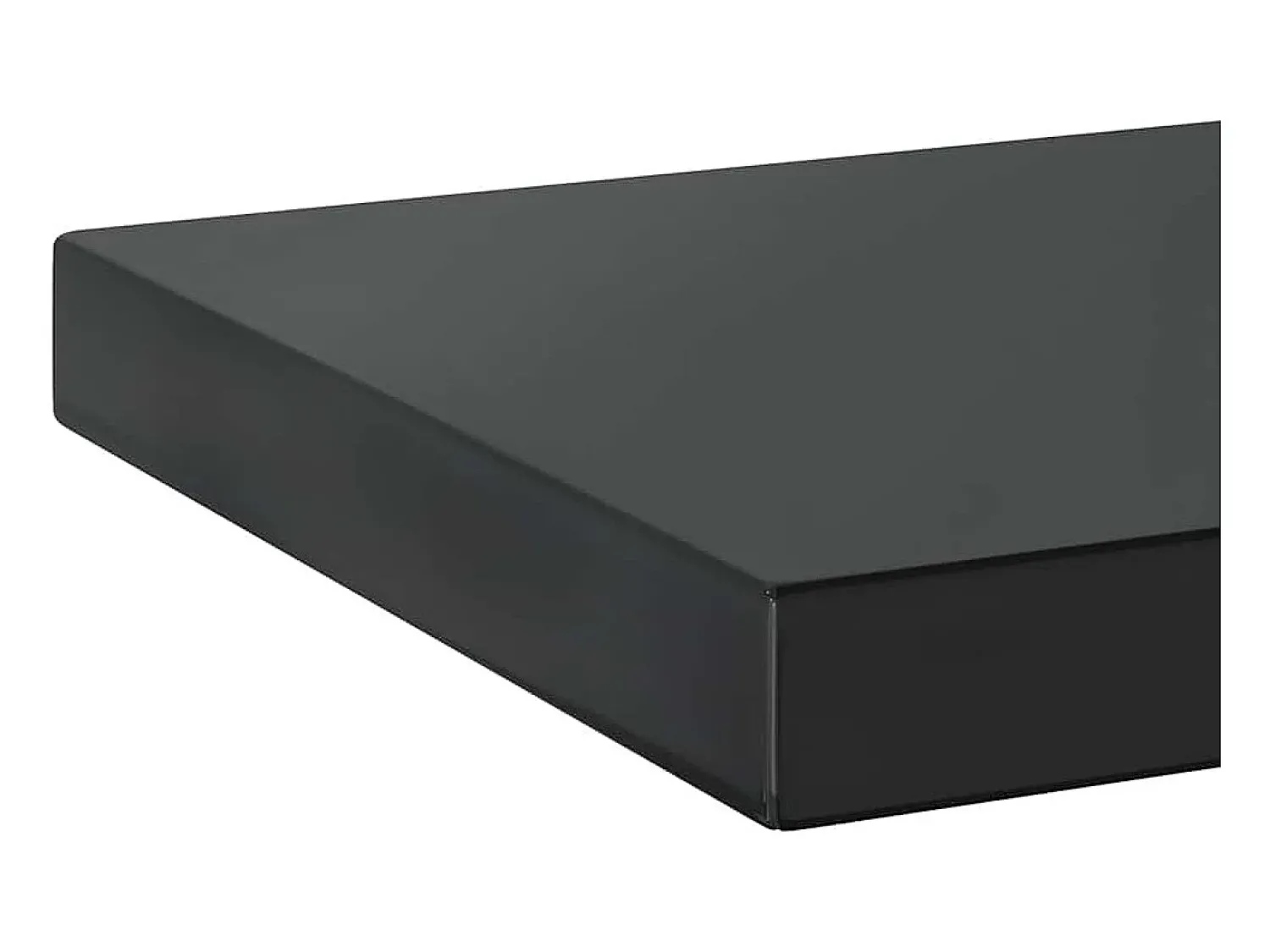 Clearance vidaxl Prateleiras de parede 2 pcs 75x23,5x3cm aço inoxidável prateado Preto