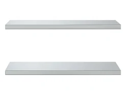 Online vidaxl Prateleiras de parede 2 pcs 75x30x3 cm aço inoxidável Prateado