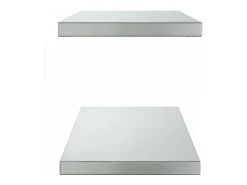 Online vidaxl Prateleiras de parede 2 pcs 75x30x3 cm aço inoxidável Prateado