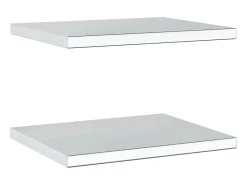 Prateleira|vidaxl Prateleiras de parede 2 pcs 50x40x3 cm aço inoxidável Prateado