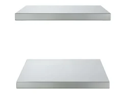 Prateleira|vidaxl Prateleiras de parede 2 pcs 50x40x3 cm aço inoxidável Prateado