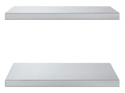 Prateleira|vidaxl Prateleiras de parede 2 pcs 50x40x3 cm aço inoxidável Prateado