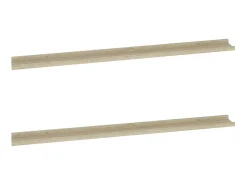 Prateleiras de parede 2 pcs 115x9x3 cm carvalho sonoma PT232402^ Prateleira