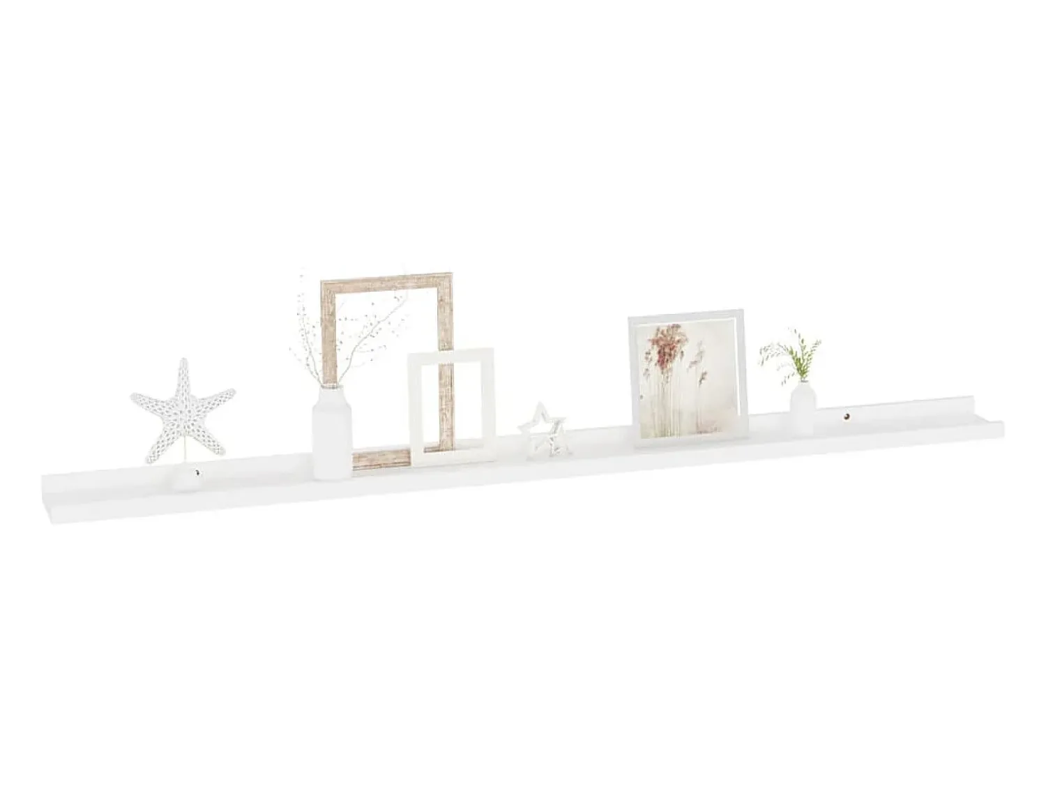 Prateleira* Prateleiras de parede 4 pcs 115x9x3 cm PT173786 Branco