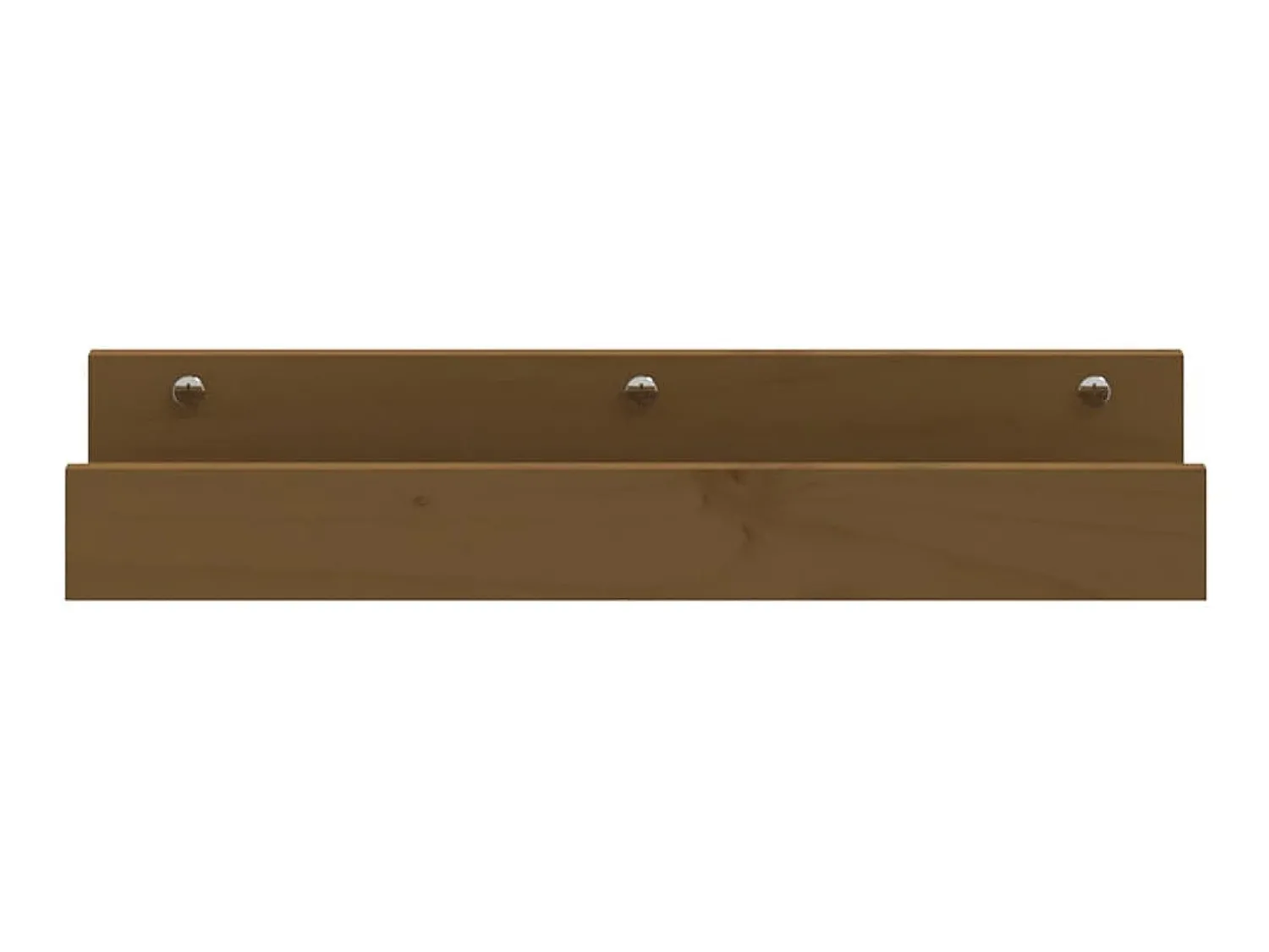 Prateleira* Prateleiras de parede 2 pcs 50x12x9cm pinho maciço -mel PT215769 Castanho
