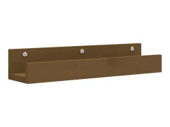 Prateleira* Prateleiras de parede 2 pcs 50x12x9cm pinho maciço -mel PT215769 Castanho
