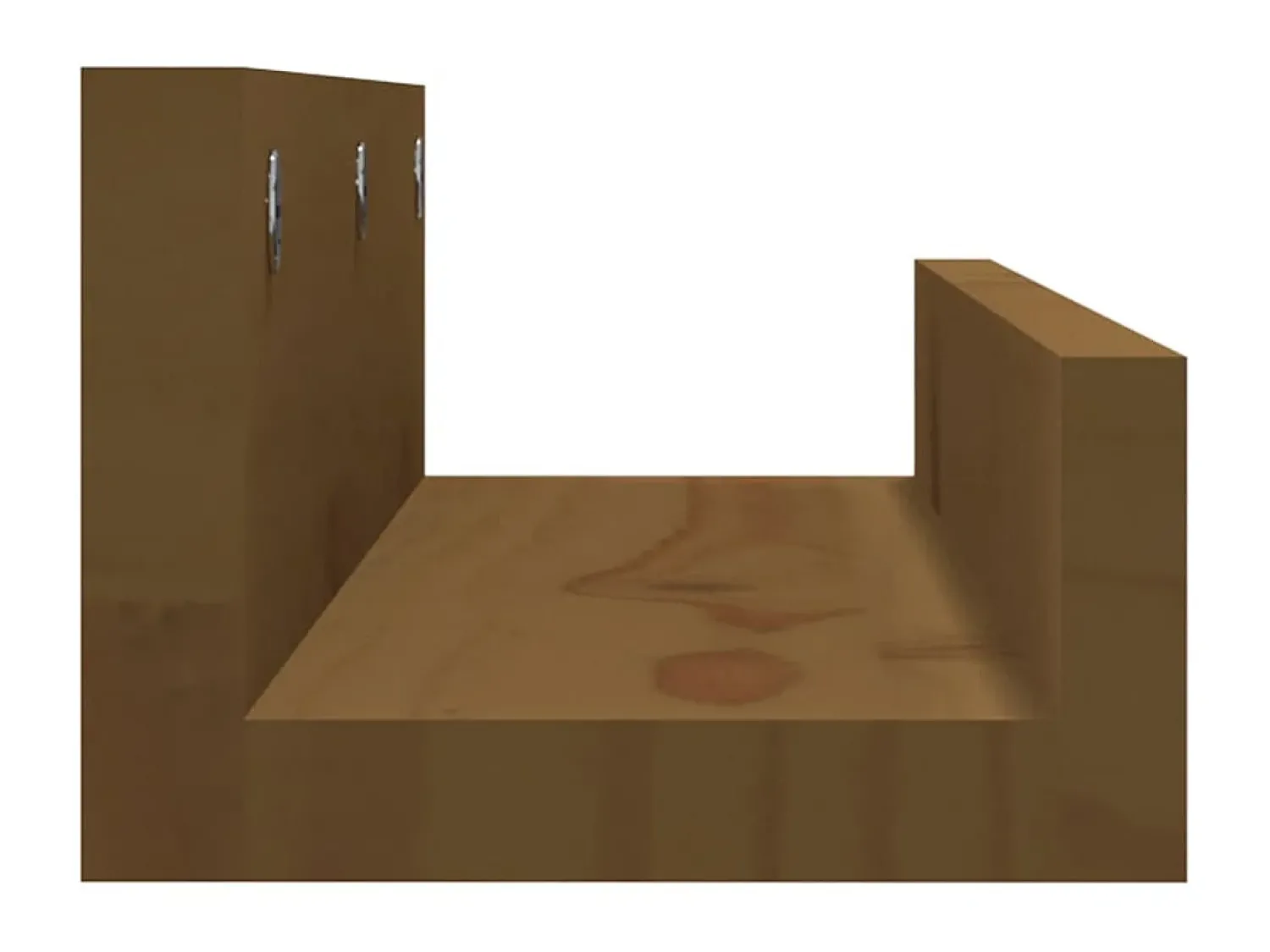 Prateleira* Prateleiras de parede 2 pcs 50x12x9cm pinho maciço -mel PT215769 Castanho