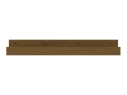 Prateleira* Prateleiras de parede 2 pcs 80x12x9cm pinho maciço -mel PT908326 Castanho