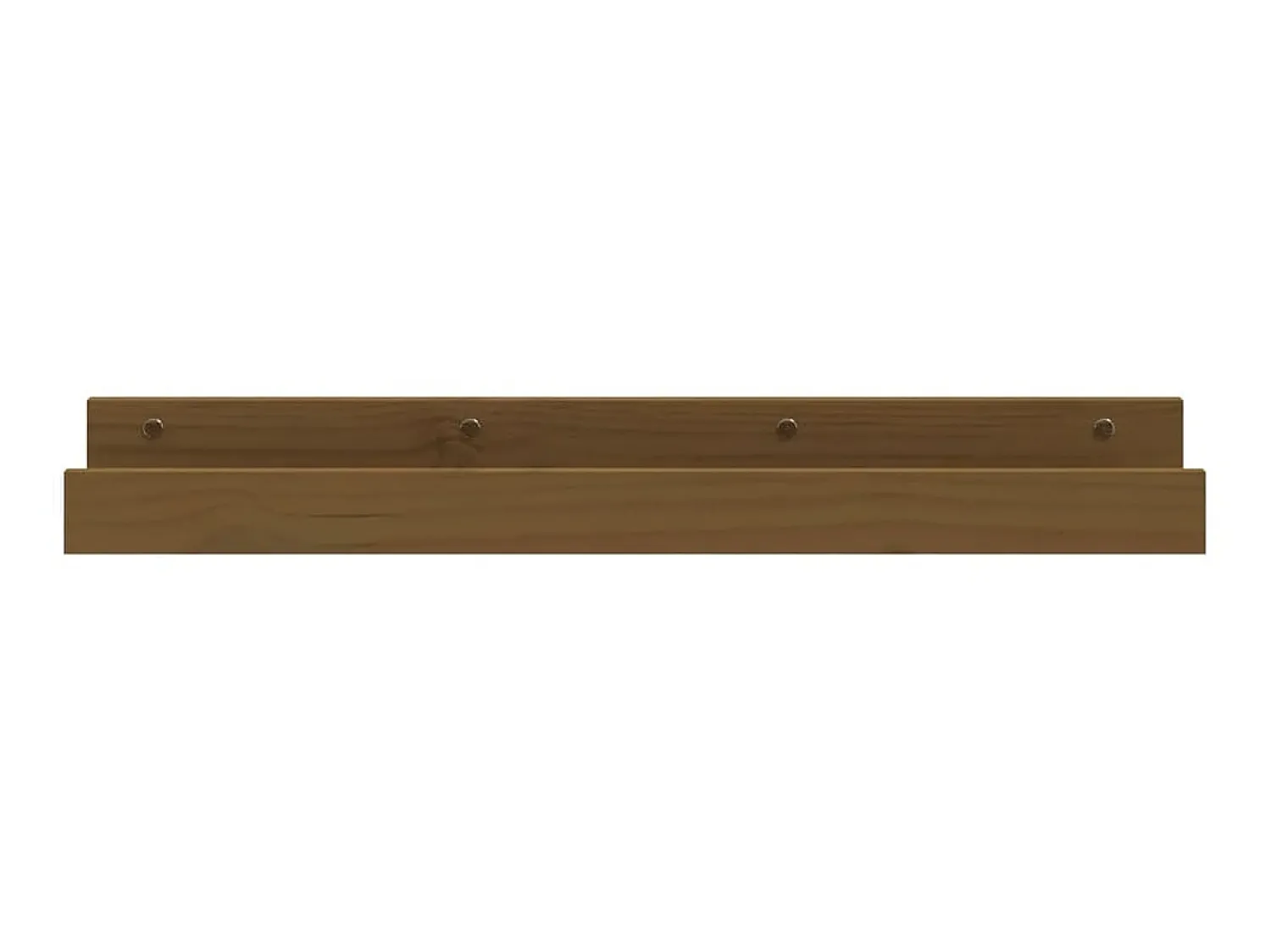 Prateleira* Prateleiras de parede 2 pcs 80x12x9cm pinho maciço -mel PT908326 Castanho