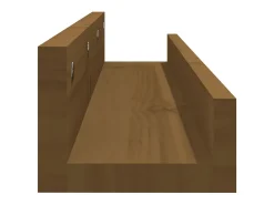 Prateleira* Prateleiras de parede 2 pcs 80x12x9cm pinho maciço -mel PT908326 Castanho