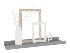 Clearance Prateleiras de parede 4 pcs 40x9x3 cm PT495088 Cinzento