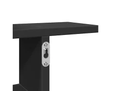 Best vidaxl Prateleiras de parede 2 pcs 50x12x50 cm derivados madeira Preto