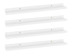 Prateleira| Prateleiras de parede 4 pcs 60x9x3 cm PT747344 Branco