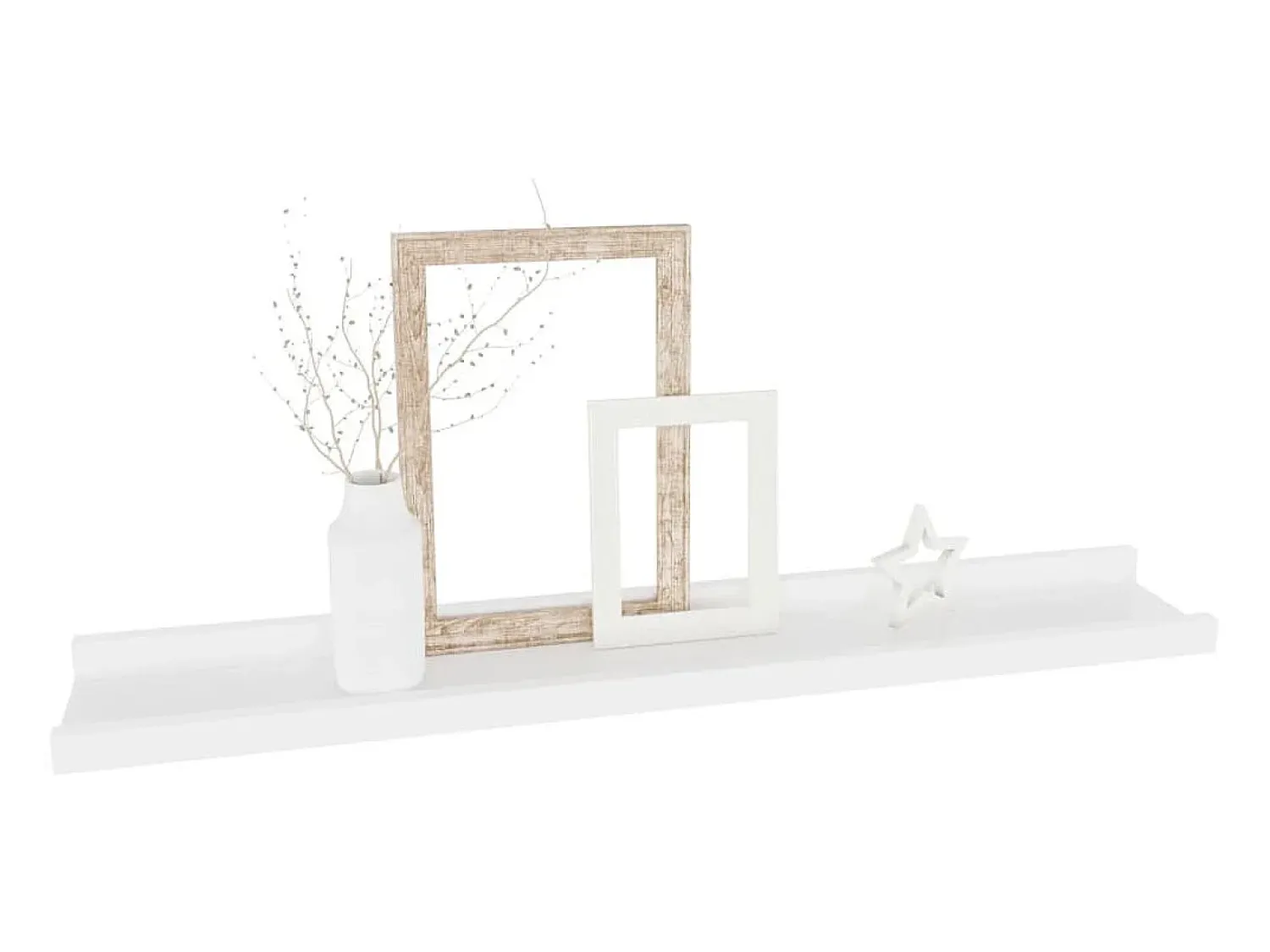 Prateleira| Prateleiras de parede 4 pcs 60x9x3 cm PT747344 Branco