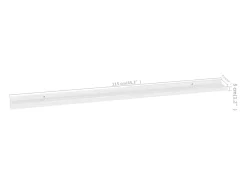 Prateleira|vidaxl Prateleiras de parede 2 pcs 115x9x3 cm brilhante Branco