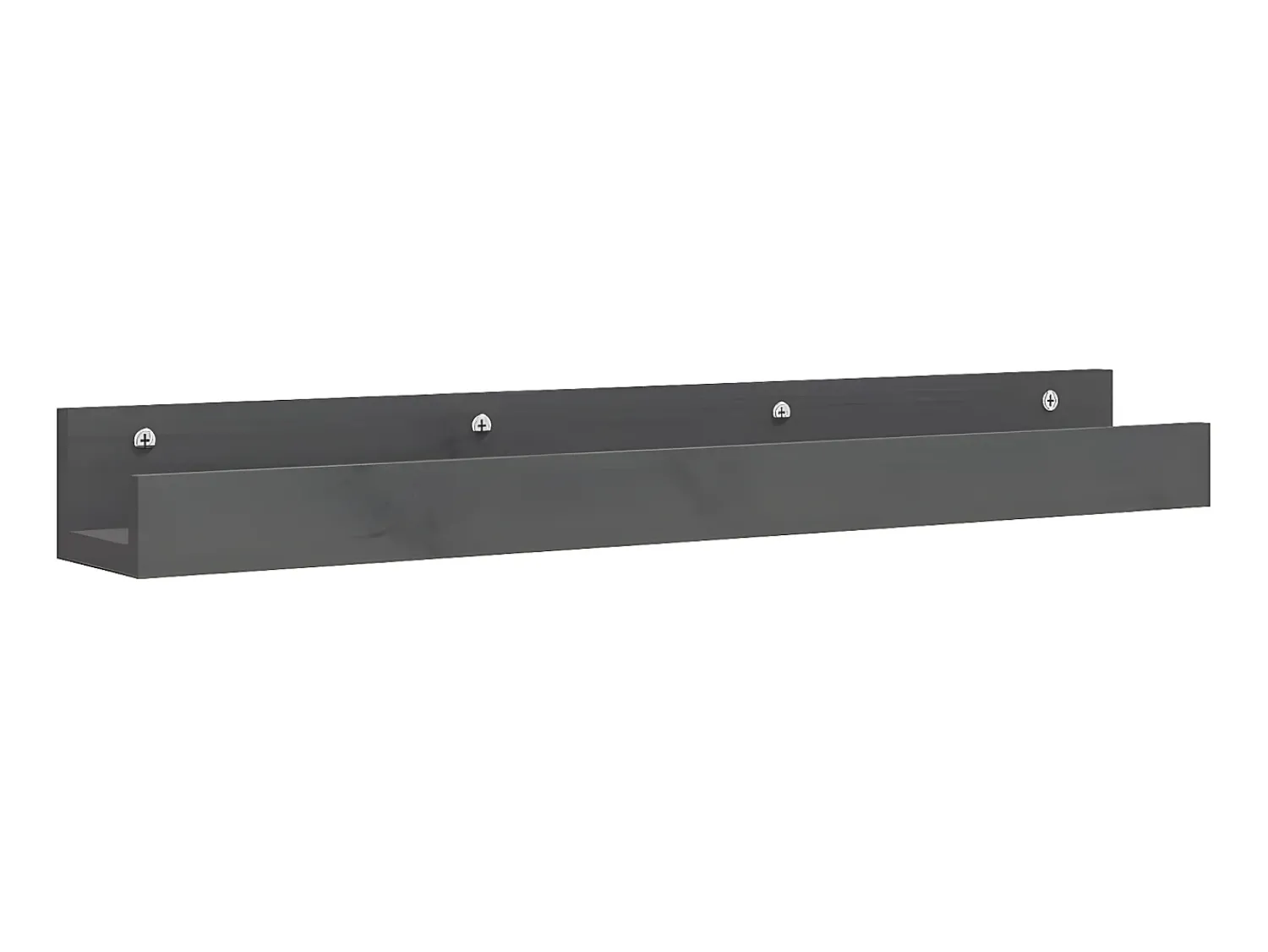 Sale Prateleiras de parede 2 pcs 80x12x9 cm pinho maciço PT836661 Cinzento