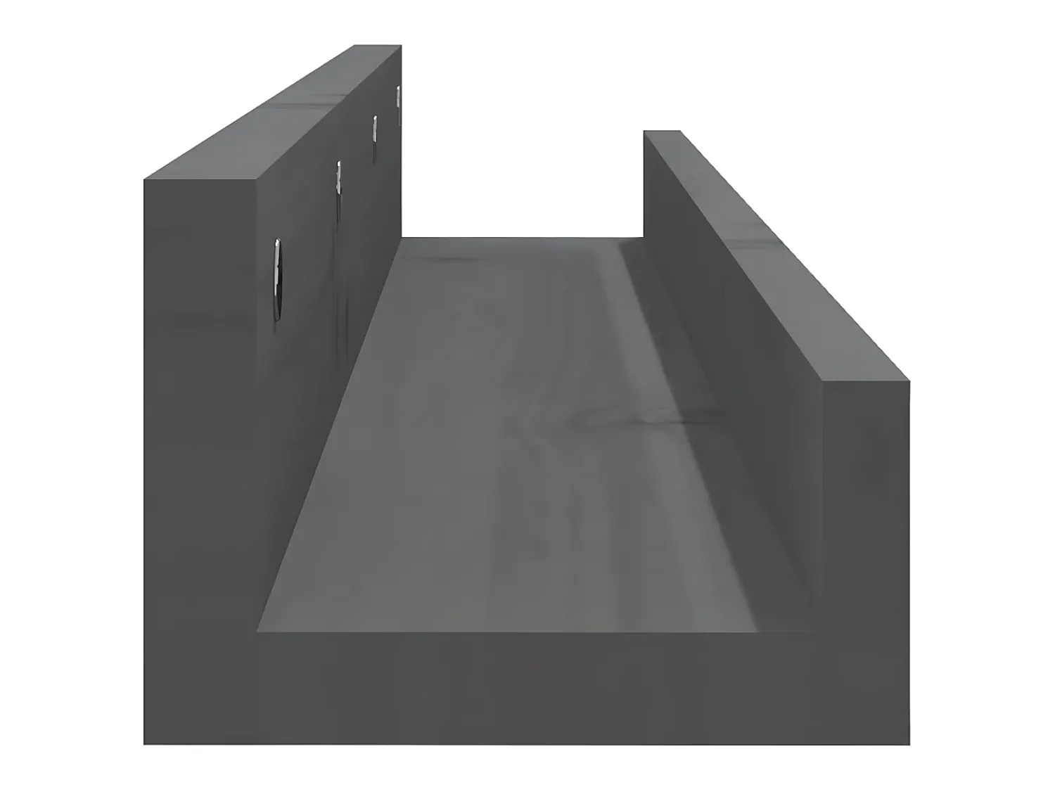 Sale Prateleiras de parede 2 pcs 80x12x9 cm pinho maciço PT836661 Cinzento