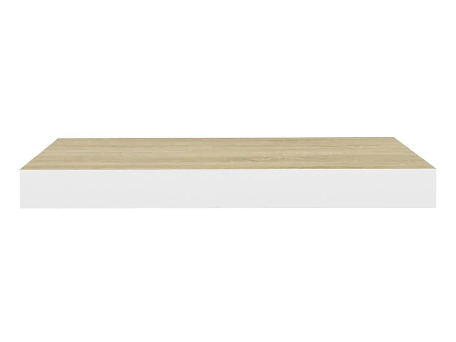 Outlet Prateleiras de parede 4 pcs 50x23x3,8 cm MDF carvalho e branco PT696585 Castanho