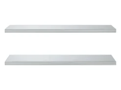 Prateleira|vidaxl Prateleiras de parede 2 pcs 100x40x3 cm aço inoxidável Prateado