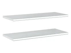 Prateleira|vidaxl Prateleiras de parede 2 pcs 100x40x3 cm aço inoxidável Prateado