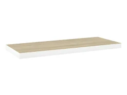 Prateleira* Prateleiras de parede 2 pcs 80x23,5x3,8cm MDF carvalho e branco PT645591 Castanho